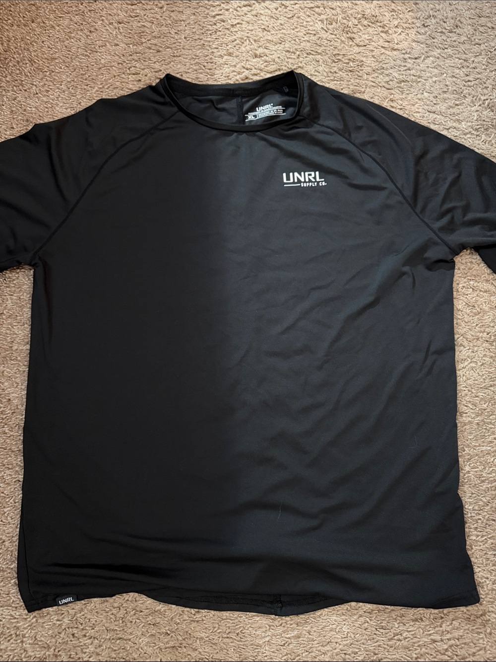 UNRL Men's Black Short Sleeve Performance Tee